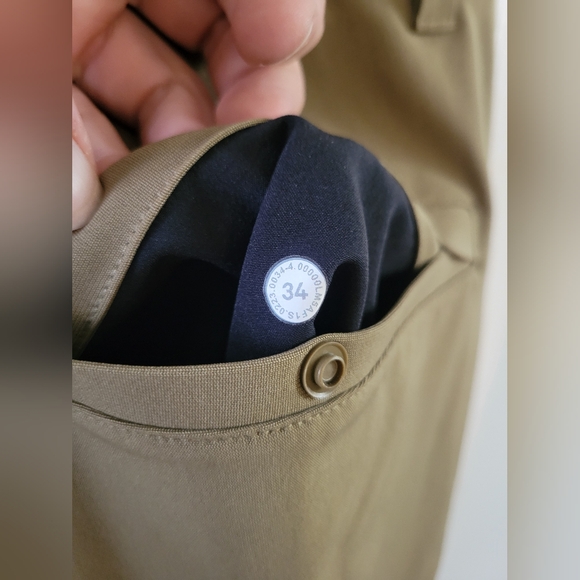 Lululemon Men's Commission Slim-Fit Pant Warpstreme Artifact Size 34 - Picture 3 of 13